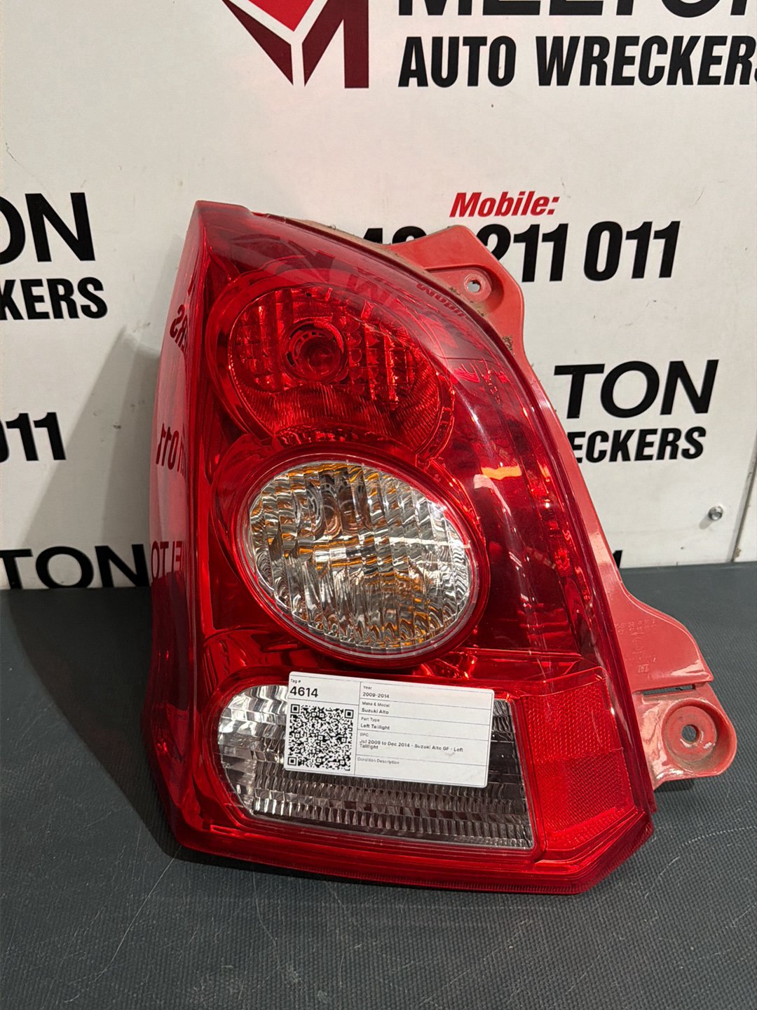 Jul 2009 to Dec 2014- Suzuki Alto GF- Left Taillight