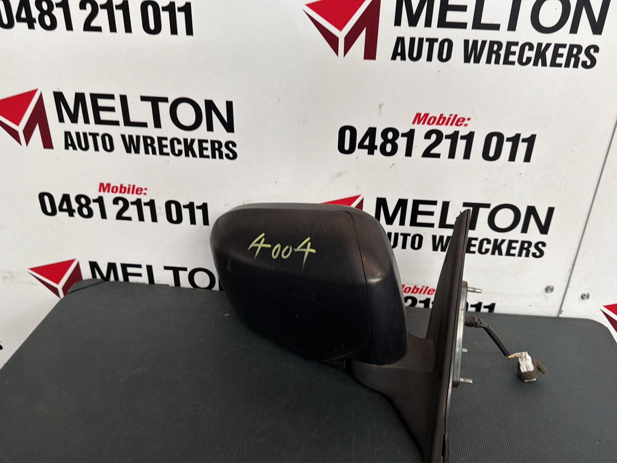 Jul 2006 to Apr 2015- Mitsubishi Triton ML MN- Right Door Mirror- Power Adjust, Black