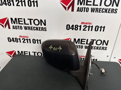 Jul 2006 to Apr 2015- Mitsubishi Triton ML MN- Right Door Mirror- Power Adjust, Black