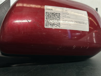 Aug 2007 to Jul 2010- Toyota Kluger GSU40 GSU45- Left Door Mirror- Non-Puddle Lamp Type, Colour Coded