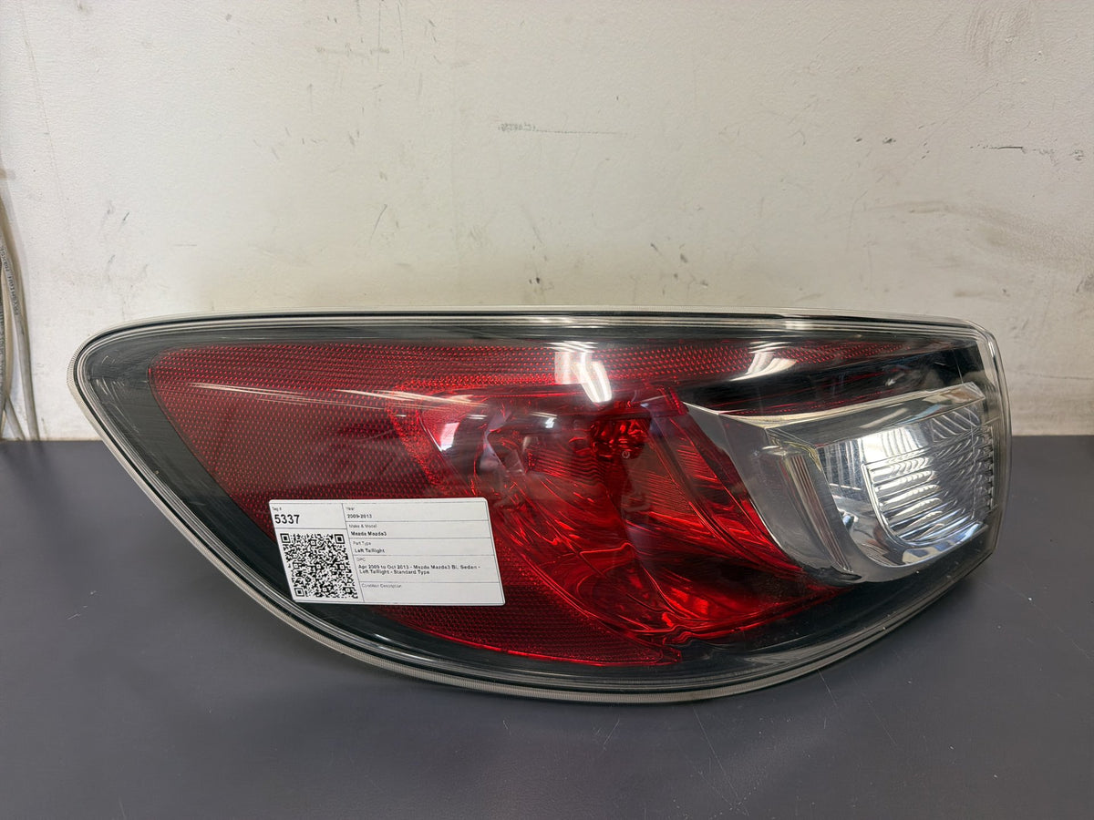 Apr 2009 to Oct 2013 - Mazda Mazda3 BL Sedan - Left Taillight - Standard Type