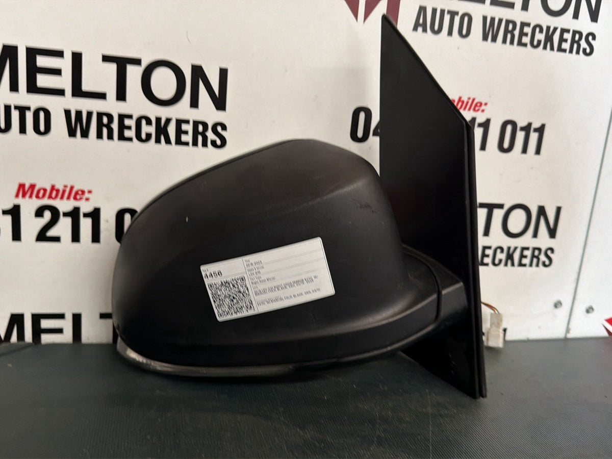 2019 LDV G10 RIGHT DOOR MIRROR SV7C, W/ MANUAL FOLD, BLACK, VAN, 04/15- 2025