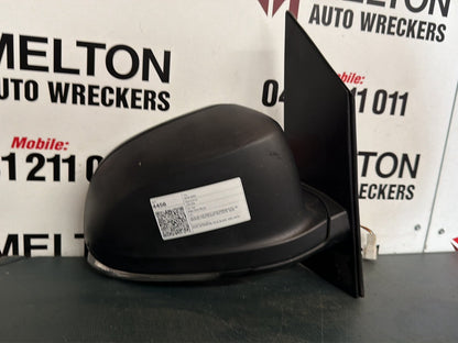 2019 LDV G10 RIGHT DOOR MIRROR SV7C, W/ MANUAL FOLD, BLACK, VAN, 04/15- 2025