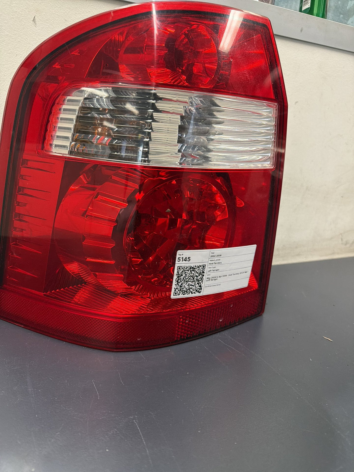 May 2004 to Apr 2009 - Ford Territory SX SY MkI - Left Taillight