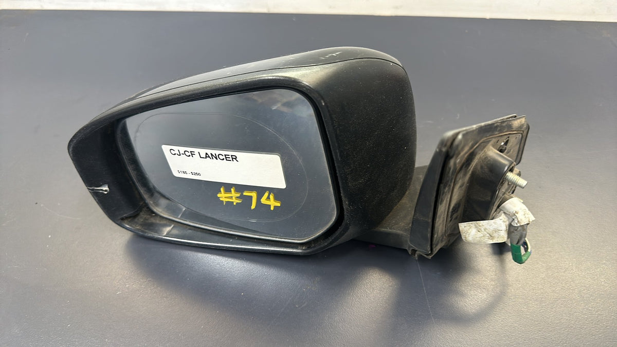 Jul 2014 to Dec 2017 - Mitsubishi Lancer CJ CF - Left Door Mirror - Manual Fold, Indicator