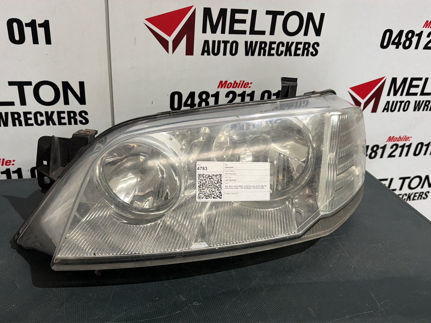 May 2004 to Apr 2009 - Ford Territory SX SY MkI TS Ghia Ghia Turbo - Left Headlight - Chrome Insert