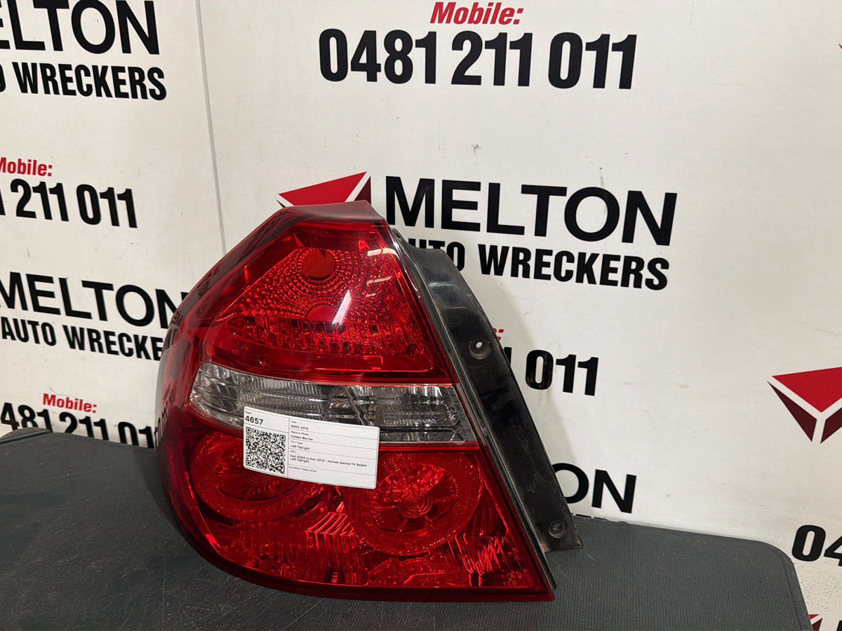 Dec 2005 to Dec 2012 - Holden Barina TK Sedan - Left Taillight