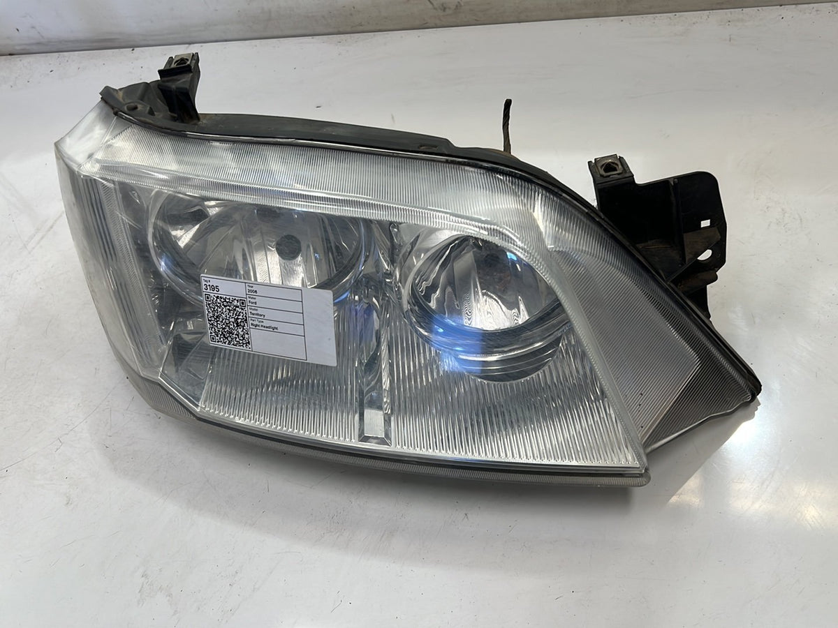 May 2004 to Apr 2009- Ford Territory SX SY MkI TS Ghia Ghia Turbo- Right Headlight- Chrome Insert