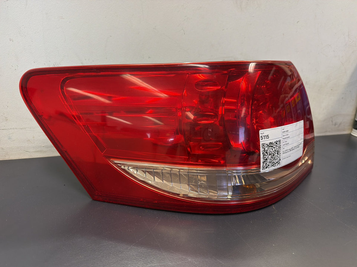 Oct 2006 to Aug 2009 - Toyota Aurion Sportivo SX6 Sportivo ZR6 GSV40R - Left Taillight