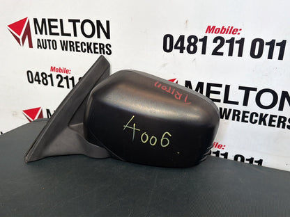Jul 2006 to Apr 2015- Mitsubishi Triton ML MN- Left Door Mirror- Power Adjust, Black