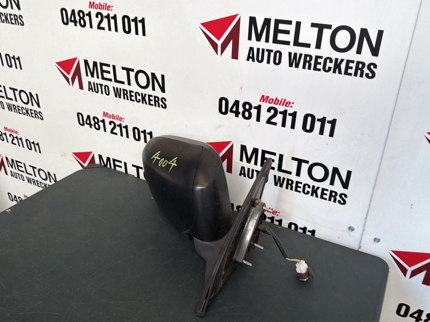 Jul 2006 to Apr 2015- Mitsubishi Triton ML MN- Right Door Mirror- Power Adjust, Black