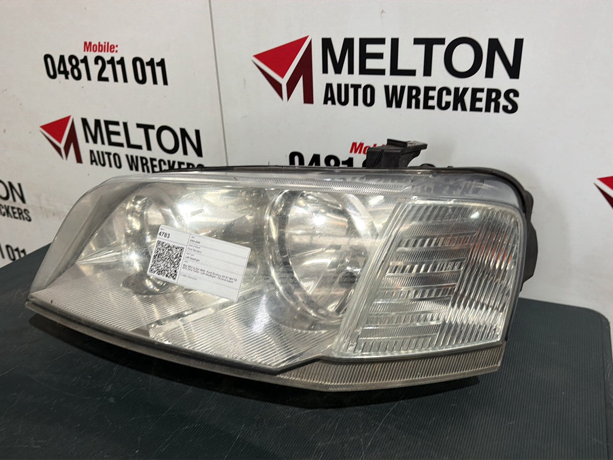 May 2004 to Apr 2009 - Ford Territory SX SY MkI TS Ghia Ghia Turbo - Left Headlight - Chrome Insert