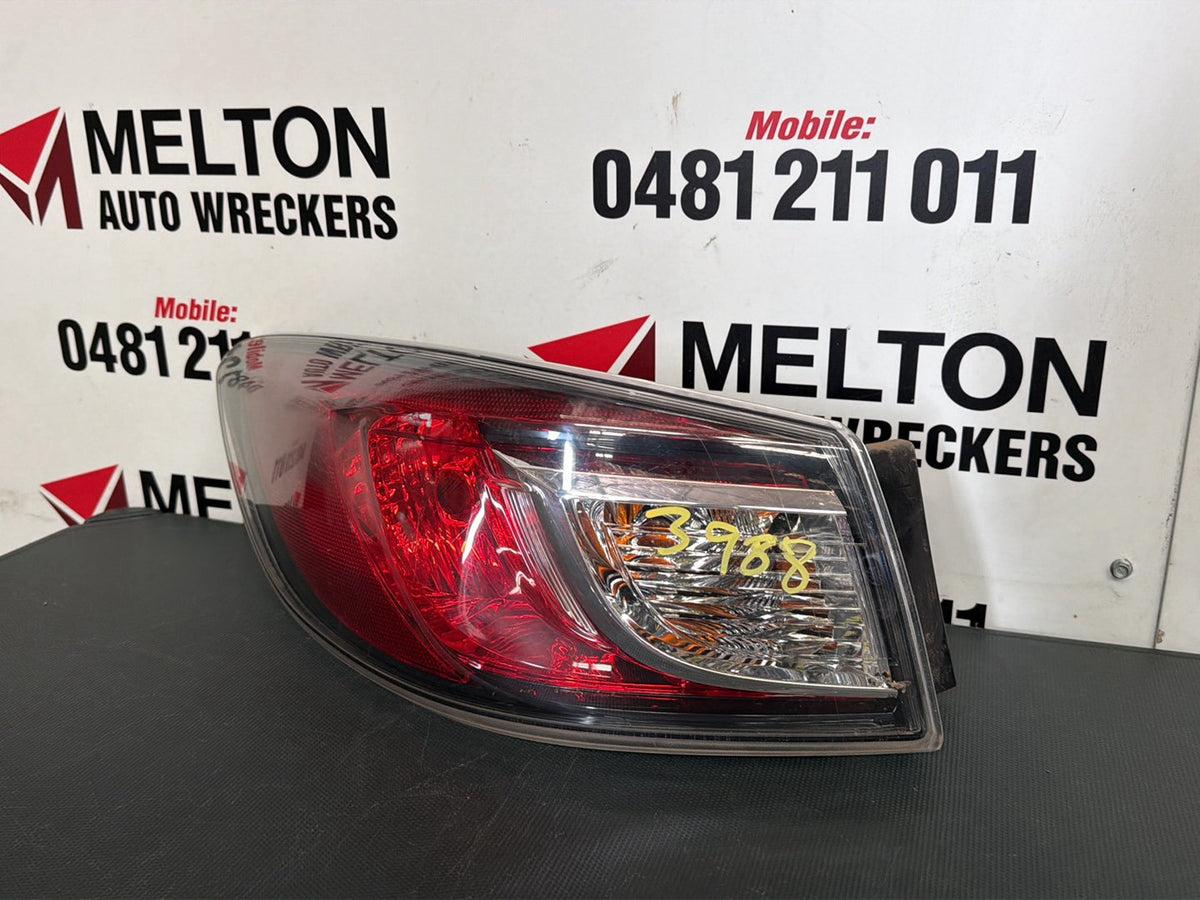 Apr 2009 to Oct 2013- Mazda Mazda3 BL Sedan- Left Taillight- Standard Type