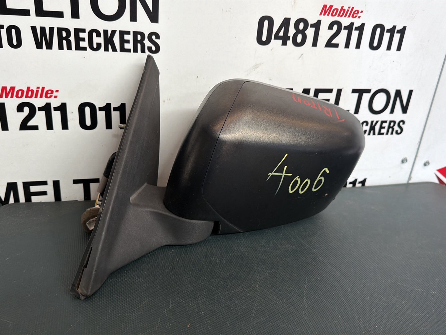 Jul 2006 to Apr 2015- Mitsubishi Triton ML MN- Left Door Mirror- Power Adjust, Black