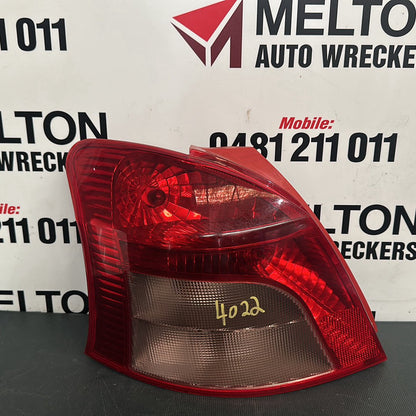Oct 2005 to Aug 2008- Toyota Yaris NCP9# Hatchback Australia Only- Left Taillight- Lens# 52-143