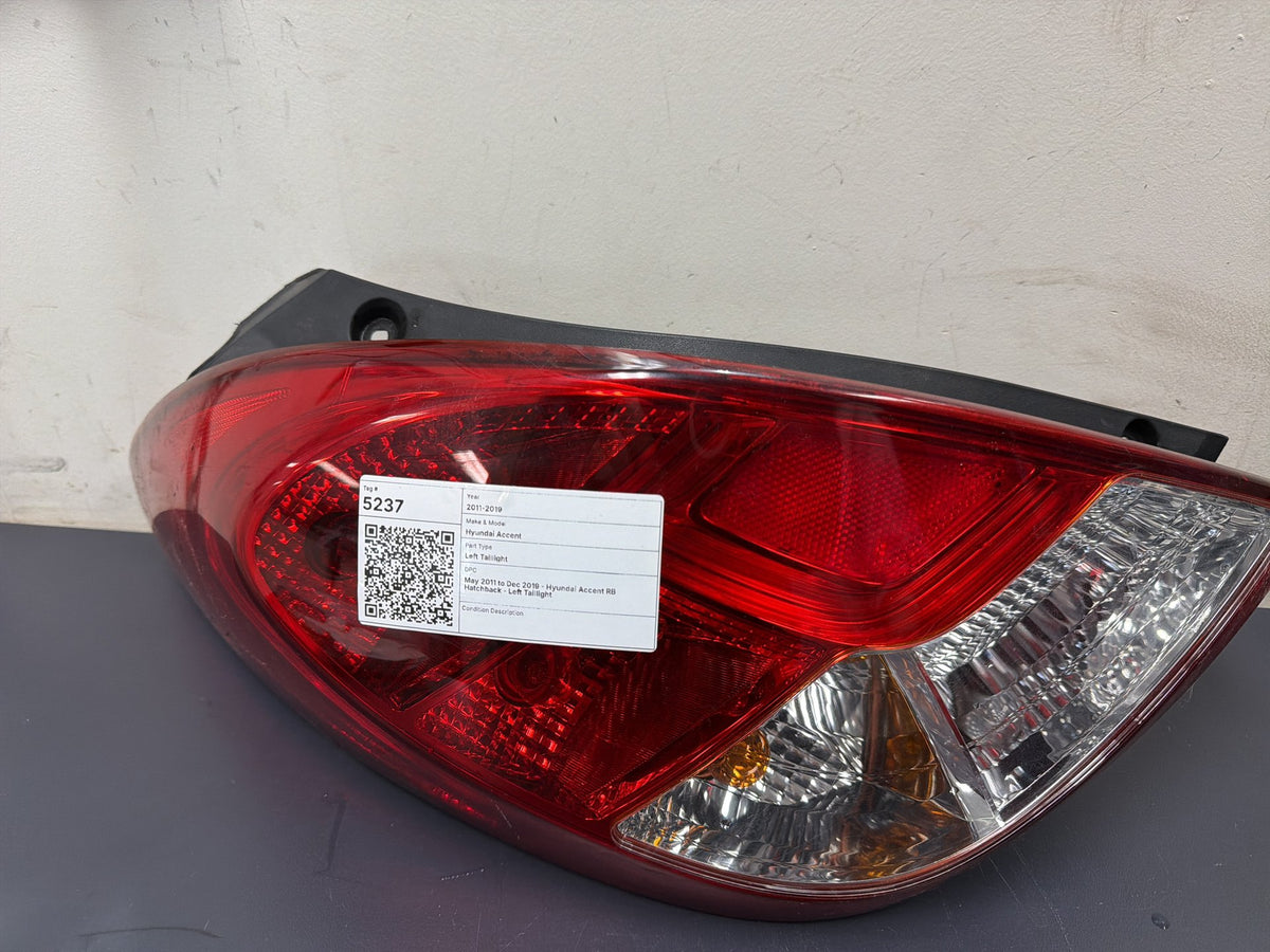 May 2011 to Dec 2019 - Hyundai Accent RB Hatchback - Left Taillight