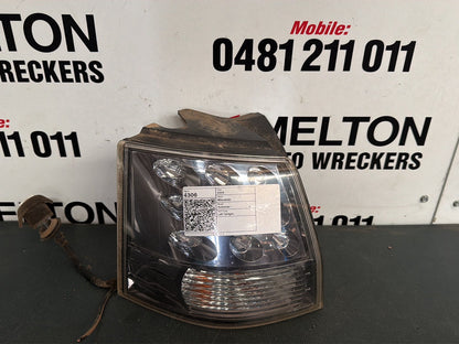 Nov 2006 to Oct 2012 - Mitsubishi Outlander ZG ZH - Left Taillight - Body Mounted