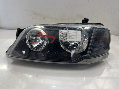 May 2004 to Apr 2009- Ford Territory SX SY MKI TX SR- Left Headlight- Turbo, Black Insert