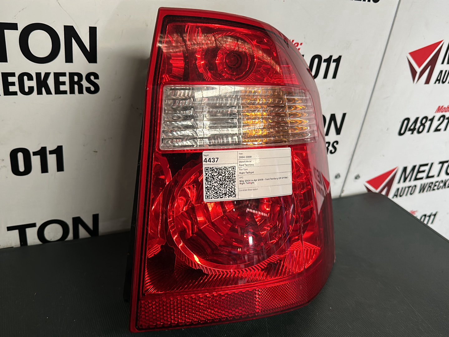 May 2004 to Apr 2009- Ford Territory SX SY MkI- Right Taillight