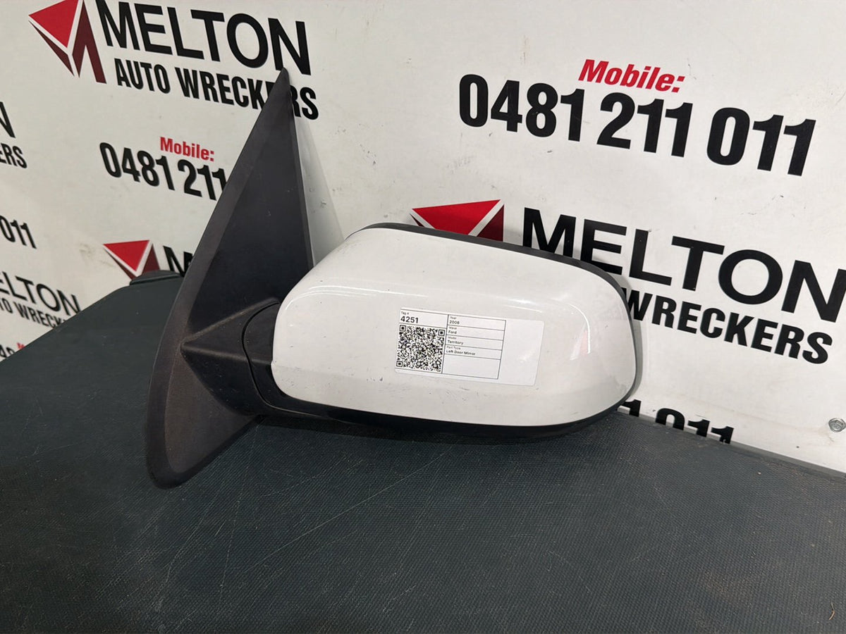 May 2004 to Apr 2011- Ford Territory SX SY MkII TS- Left Door Mirror- Non-Memory Type, Temp Sensor