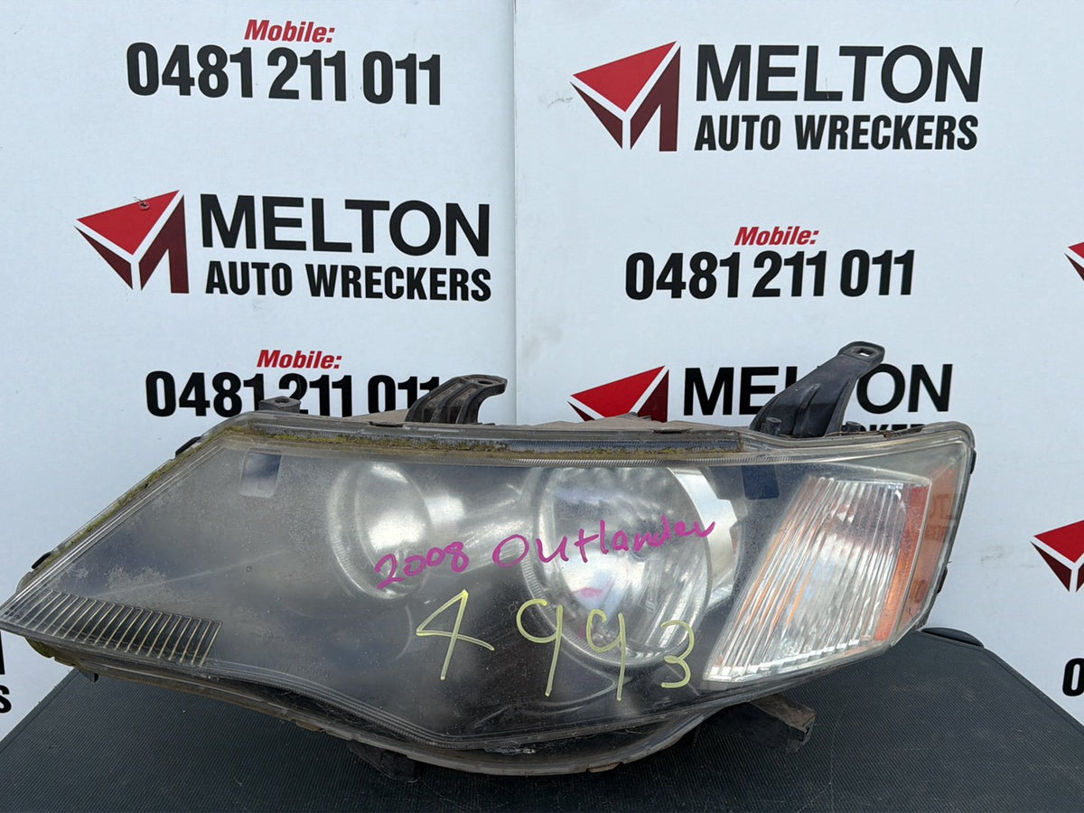 Aug 2007 to Sep 2009 - Mitsubishi Outlander ZG - Left Headlight - Standard Type