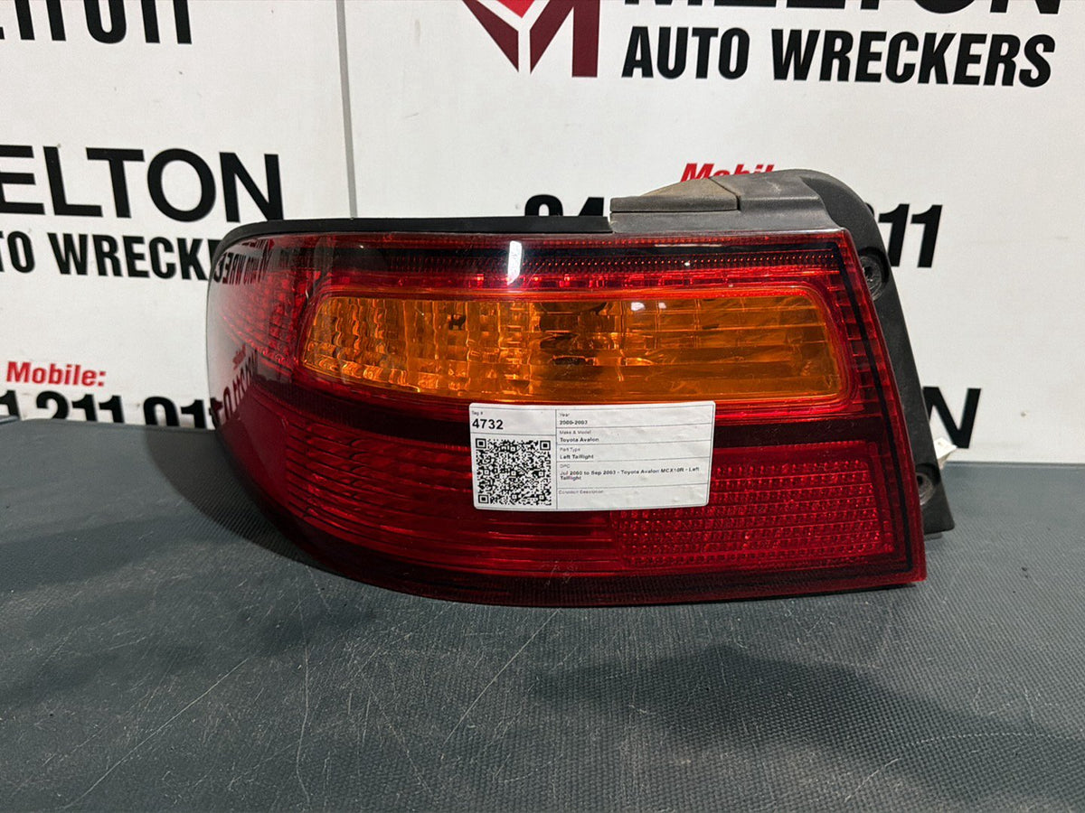 Jul 2000 to Sep 2003 - Toyota Avalon MCX10R - Left Taillight