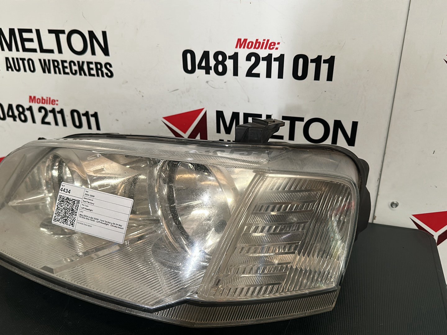 May 2004 to Apr 2009 - Ford Territory SX SY MkI TS Ghia Ghia Turbo - Left Headlight - Chrome Insert