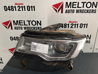 Apr 2013 to Sep 2016- Jeep Grand Cherokee WK Laredo Limited Overland Summit- Left Headlight- Xenon, Non Afs Type (Lm2)