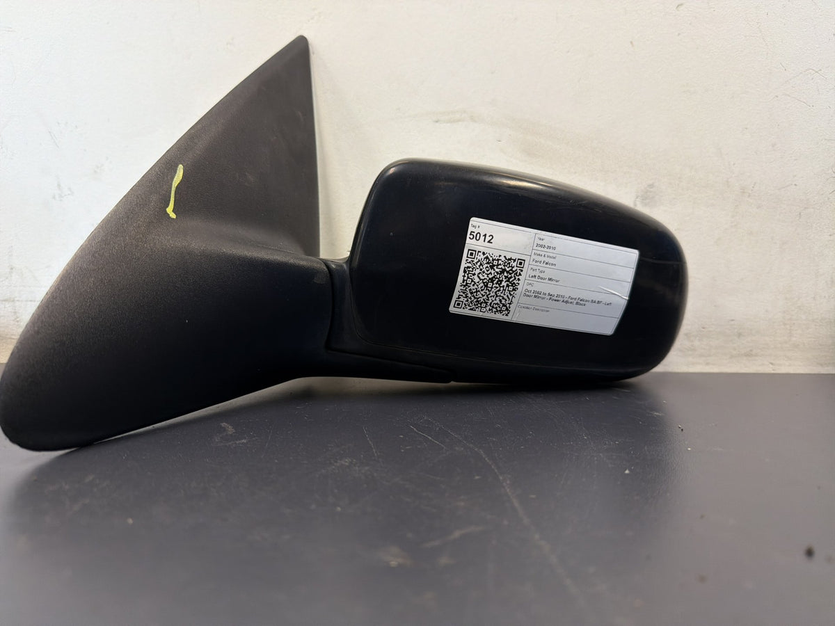 Oct 2002 to Sep 2010 - Ford Falcon BA BF - Left Door Mirror - Power Adjust Black
