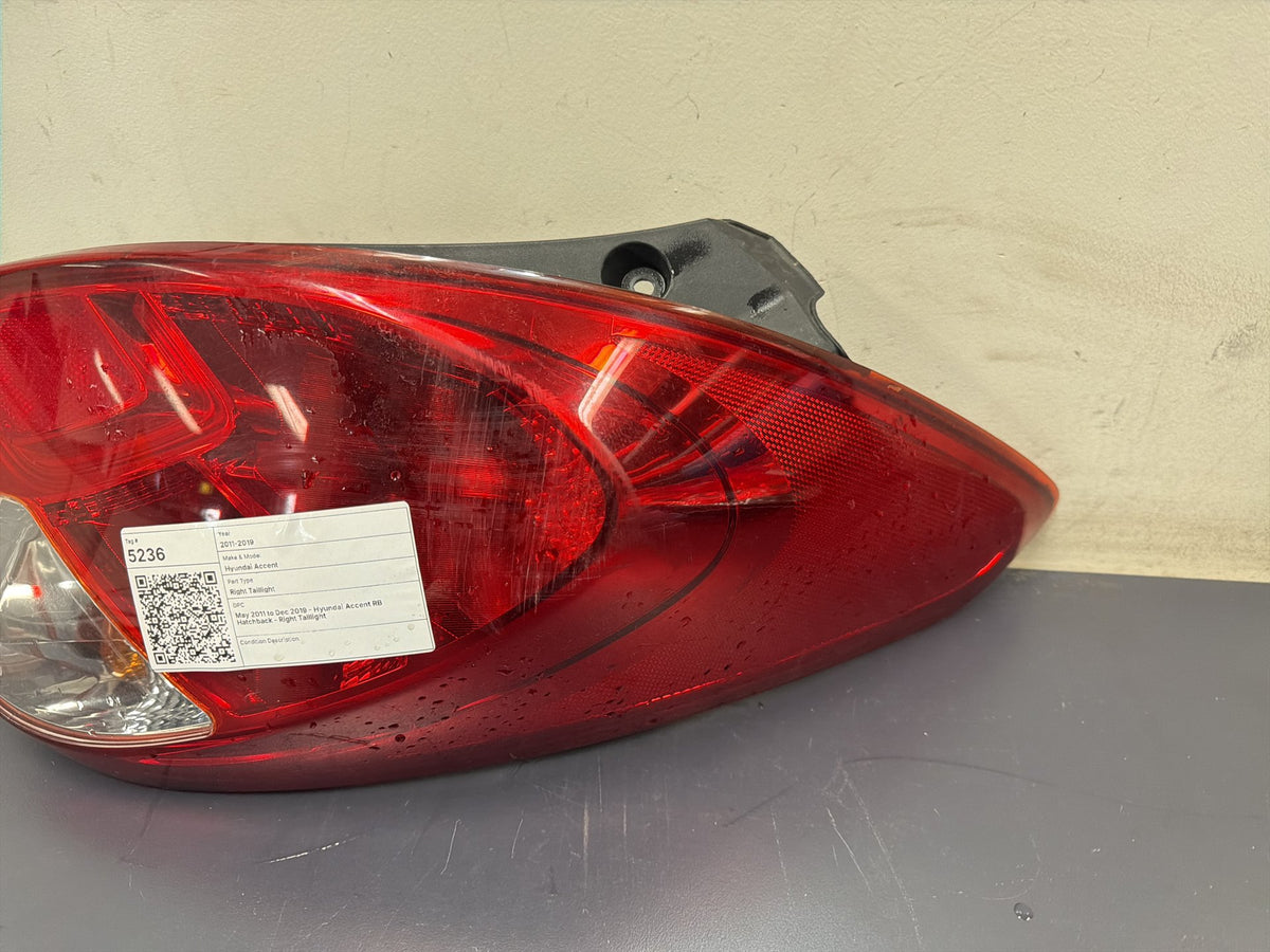 May 2011 to Dec 2019 - Hyundai Accent RB Hatchback - Right Taillight