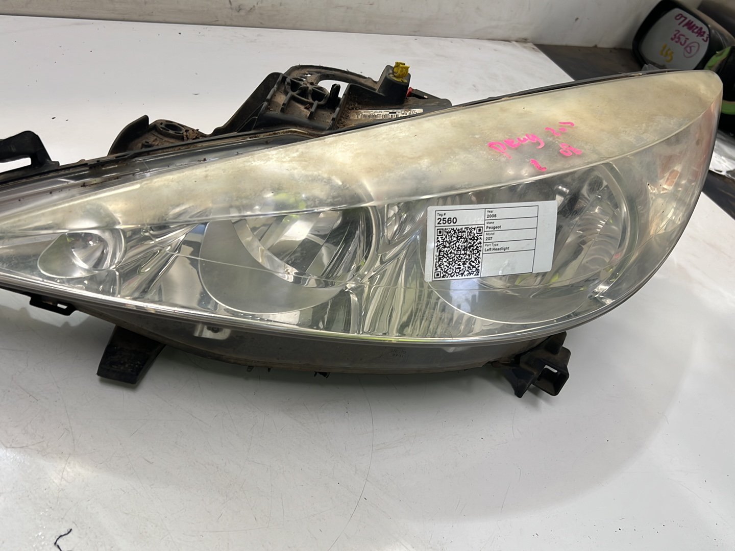 2006-2013 Peugeot 207 - Left Headlight