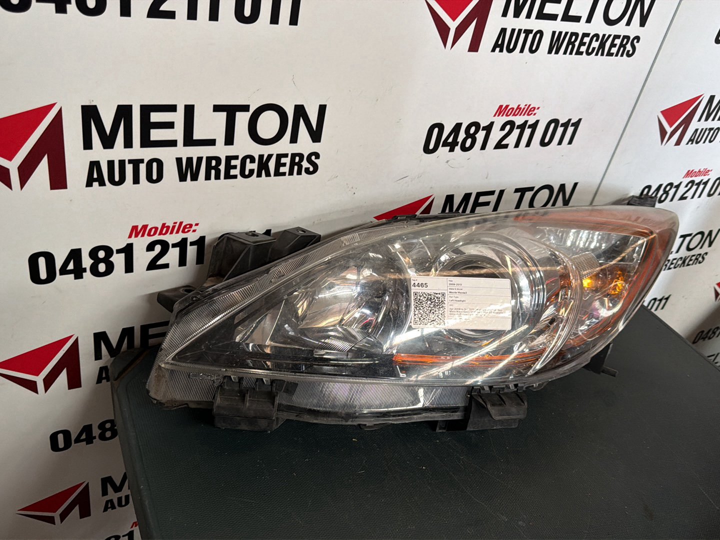 2009- 2013 Mazda 3 Left Headlight Bl, Halogen Type