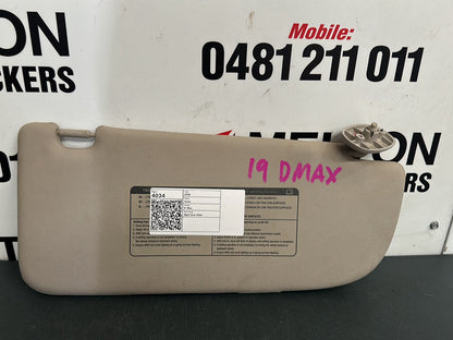 2019 Isuzu D-Max RC- Right Sun Visor