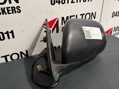 Jan 2005 to Jan 2014- Toyota Hiace TRH KDH- Left Door Mirror- Power Adjust, Black, 3 Wire, Round Plug