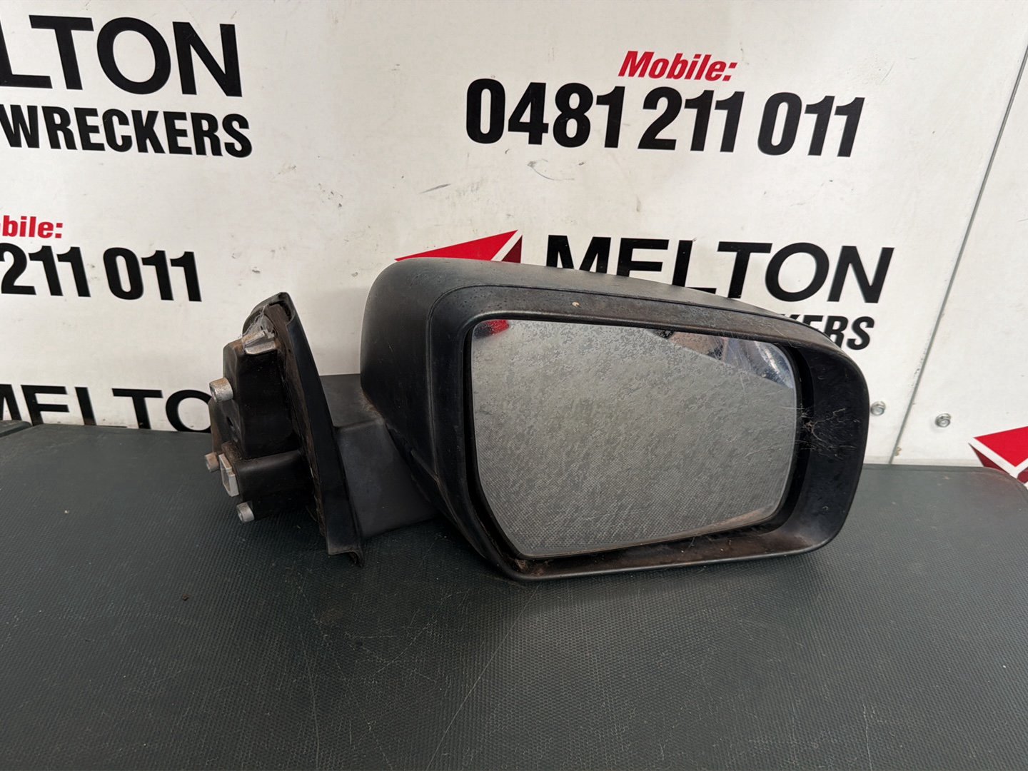 Jun 2011 to Jun 2015- Ford Ranger PX Series 1 XL- Right Door Mirror- Manual Fold, Non-Indicator, Black