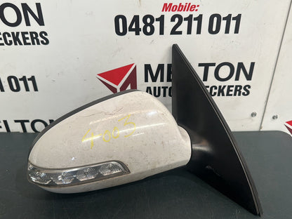 Sep 2007 to Apr 2012- Hyundai i30 FD- Right Door Mirror- Manual Fold, Flasher, Colour Coded