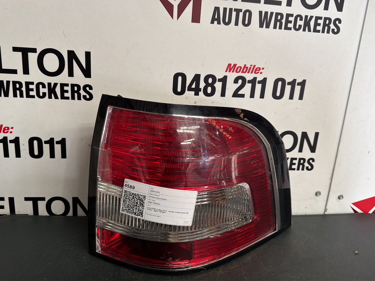 Aug 2006 to May 2013- Holden Commodore VE Utility- Right Taillight
