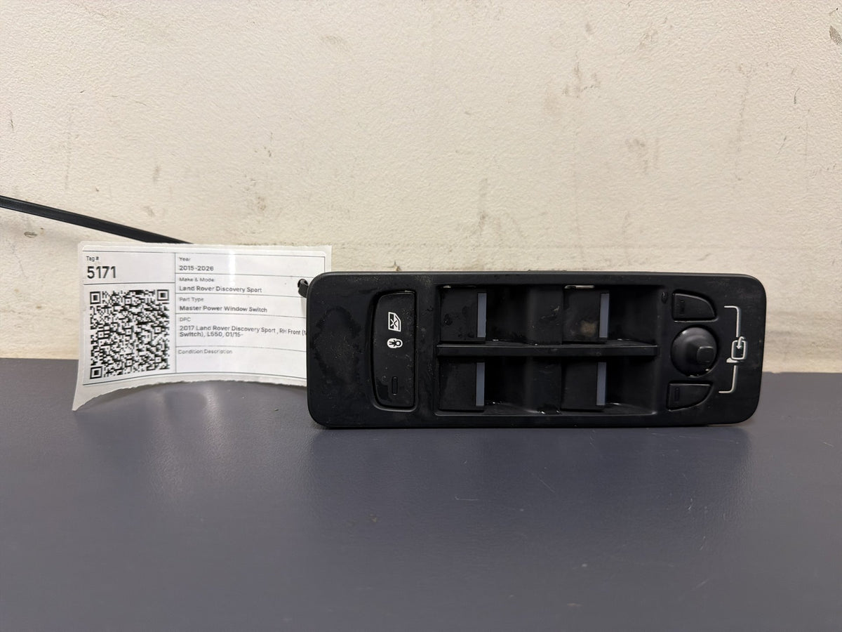2017 Land Rover Discovery Sport, RH Front (Master Switch), L550, 01/15-