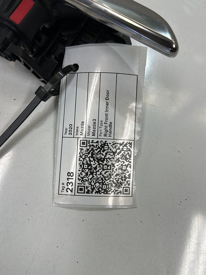 Right Front Inner Door Handle, 2020, Mazda, Mazda3, M Hybrid, IV BP