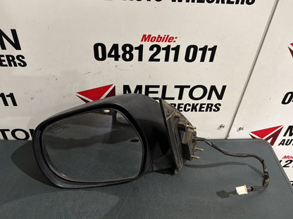 Jan 2005 to Jan 2014- Toyota Hiace TRH KDH- Left Door Mirror- Power Adjust, Black, 3 Wire, Round Plug