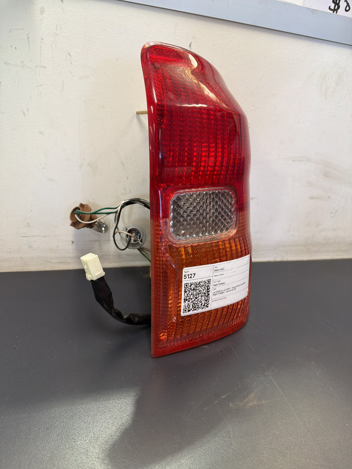 Jul 2000 to Jul 2003 - Toyota RAV4 ACA2#R - Right Taillight - Lens # 42-26