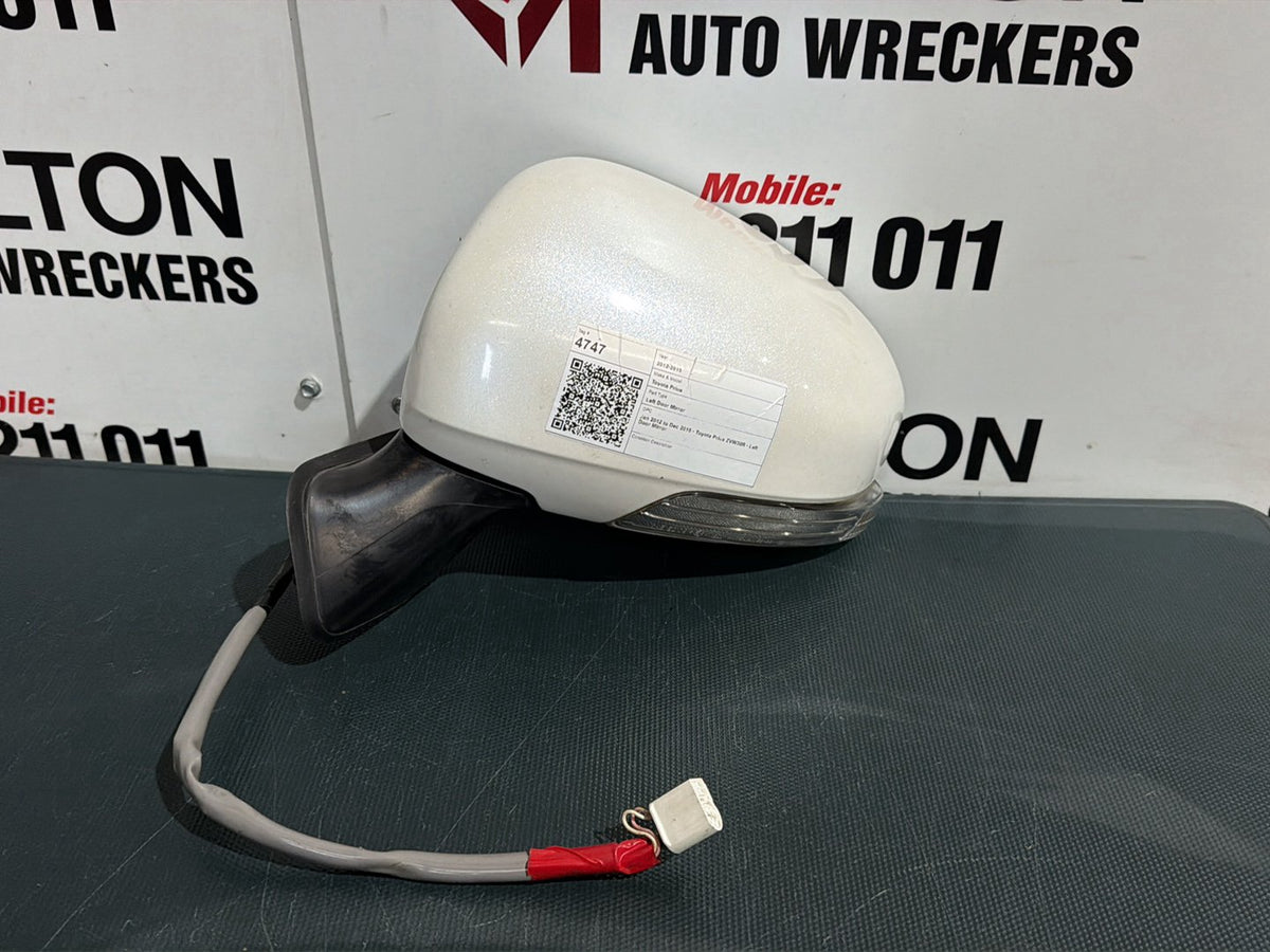Jan 2012 to Dec 2015 - Toyota Prius ZVW30R - Left Door Mirror