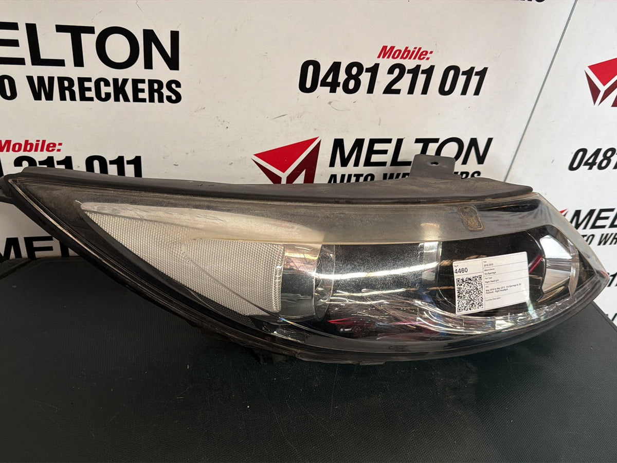 May 2010 to May 2013- Kia Sportage SL SLi Platinum- Right Headlight