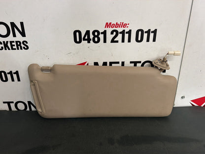 Jan 2001 to Apr 2007- Toyota Kluger MCU28R- Left Sun Visor- Tan