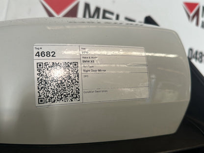 2010 BMW X5 Right Door Mirror