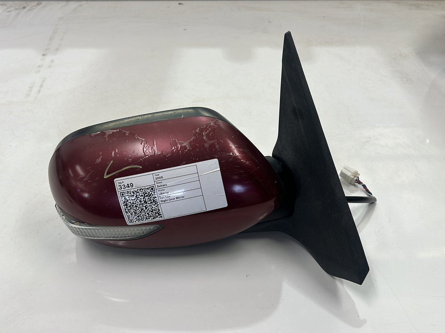 Jun 2006 to Aug 2009- Subaru Liberty 4th Generation- Right Door Mirror- 5 Wire Type