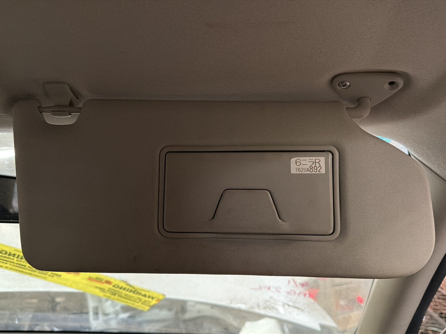 2013 Mitsubishi Outlander GF*W- Right Sun Visor
