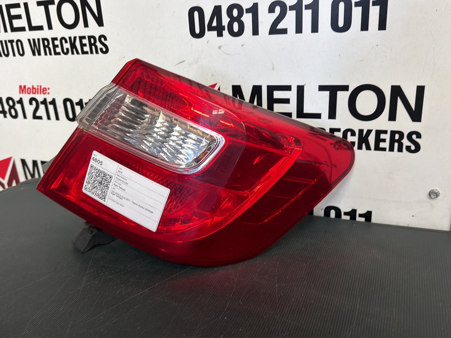 Feb 2012 to Aug 2017- Toyota Aurion GSV50R- Right Taillight