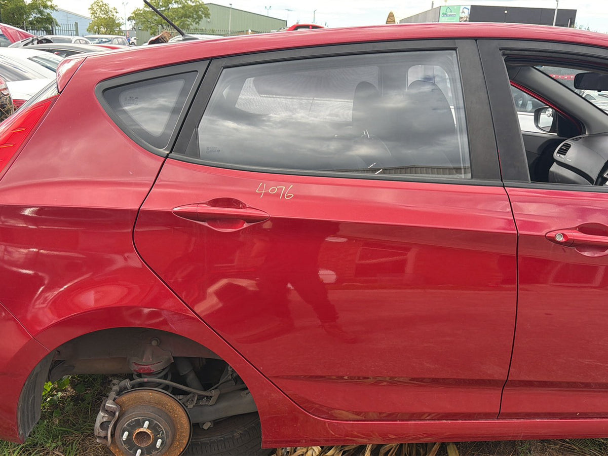 May 2011 to Dec 2019- Hyundai Accent RB Hatchback- Right Rear Door