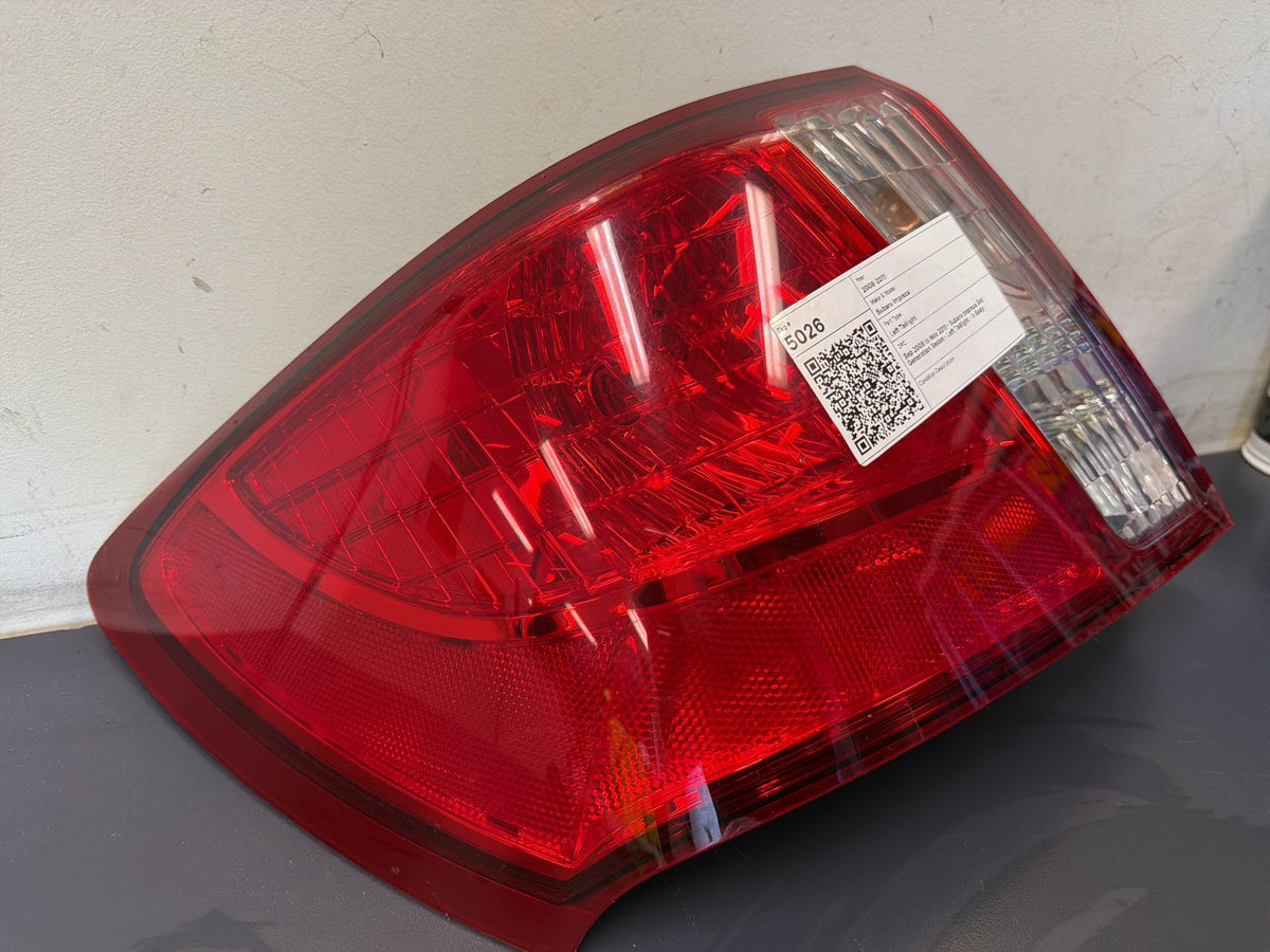 2008-2011 Subaru Impreza Sedan Left Taillight